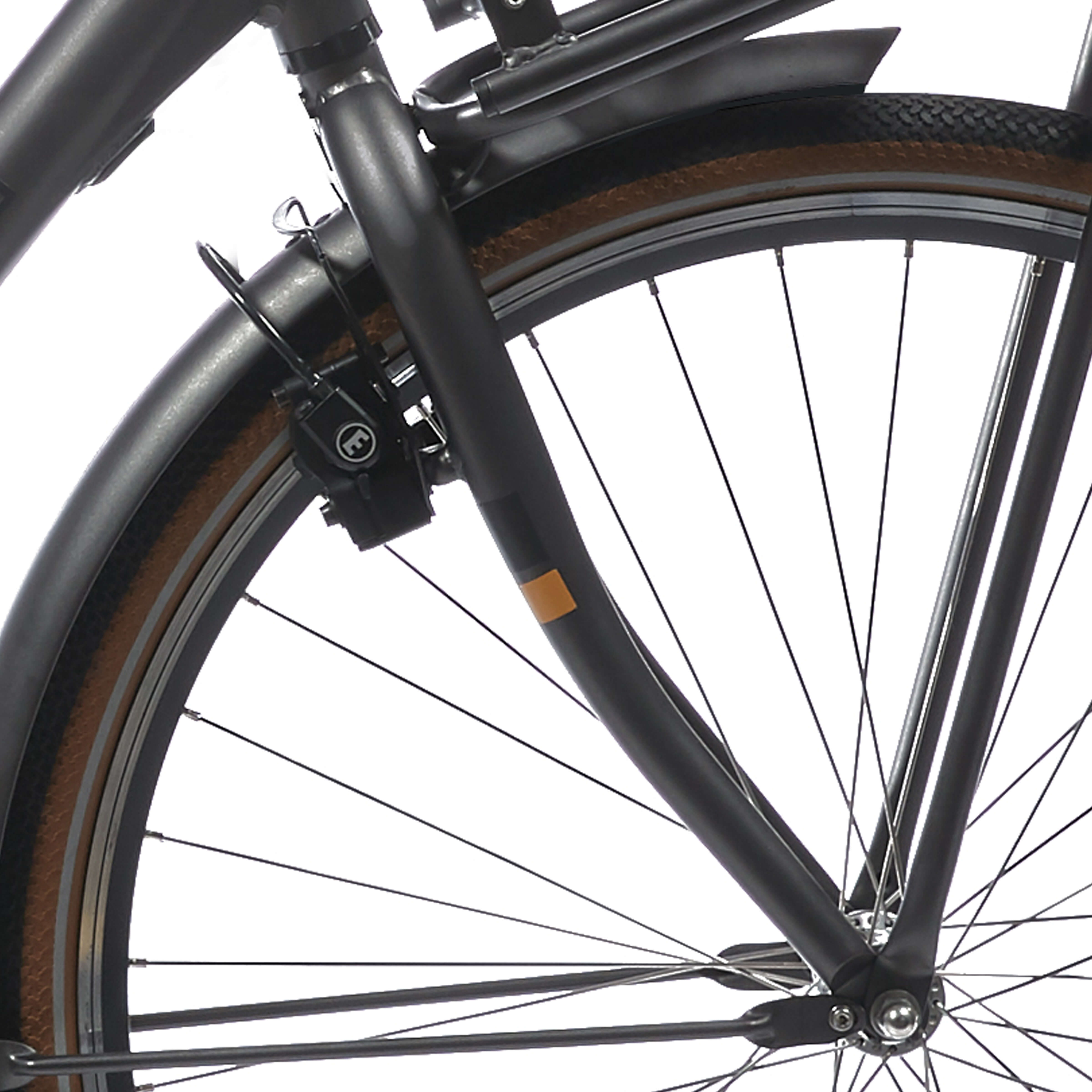 Cortina voorvork E-U4 D MM V-brake eclips zwart mat