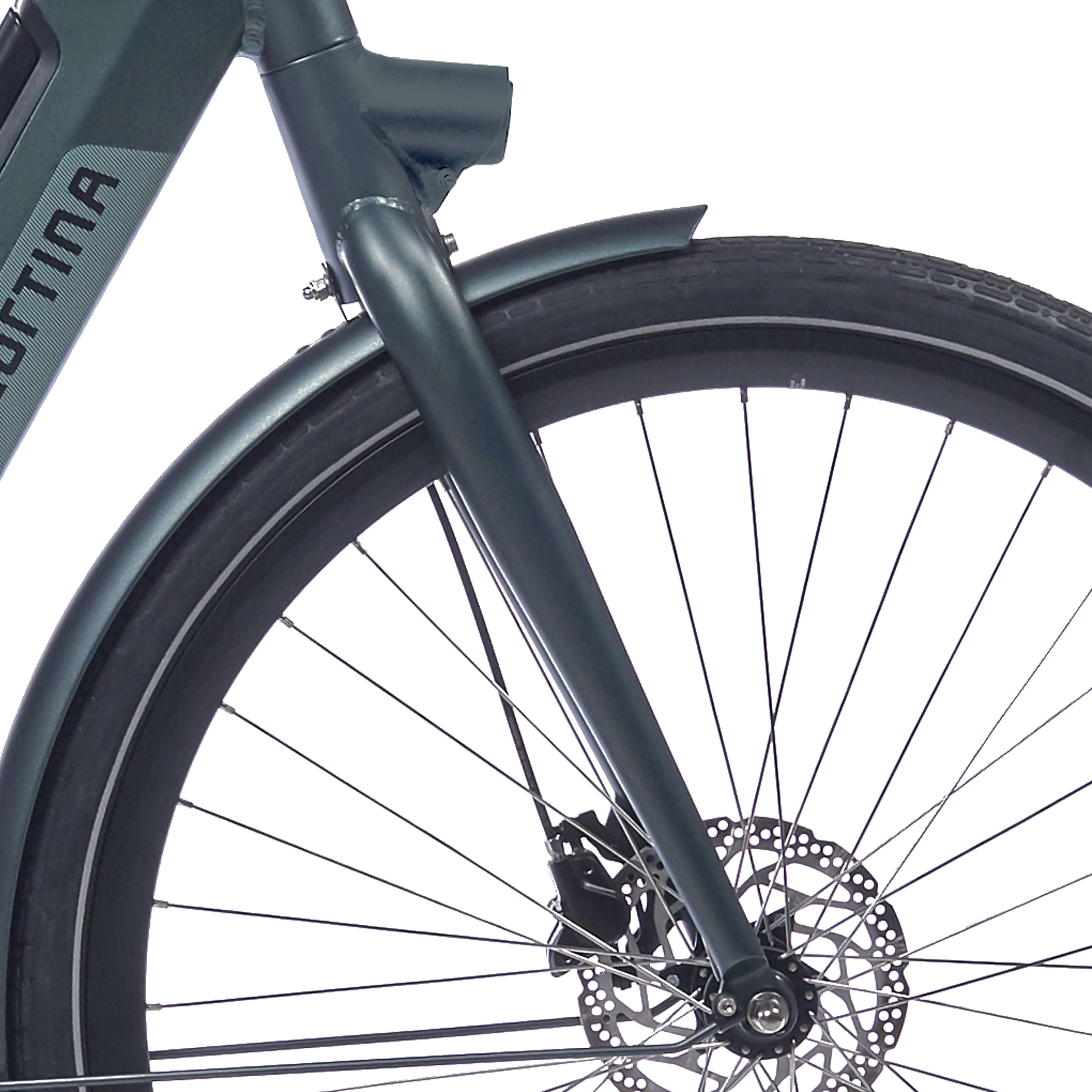 Cortina voorvork E-Nite donkergroen mat