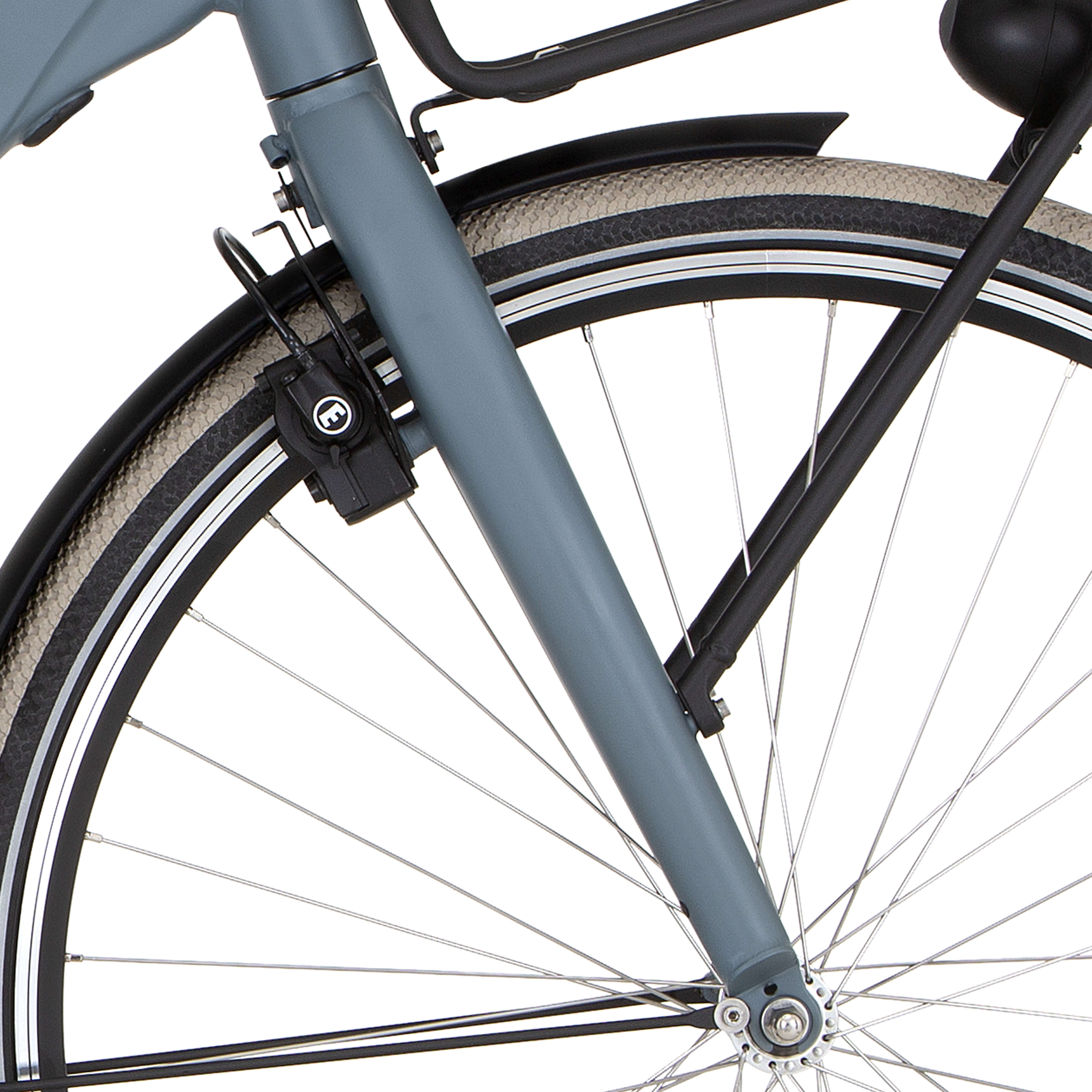 Cortina voorvork E-Common muisgrijs mat