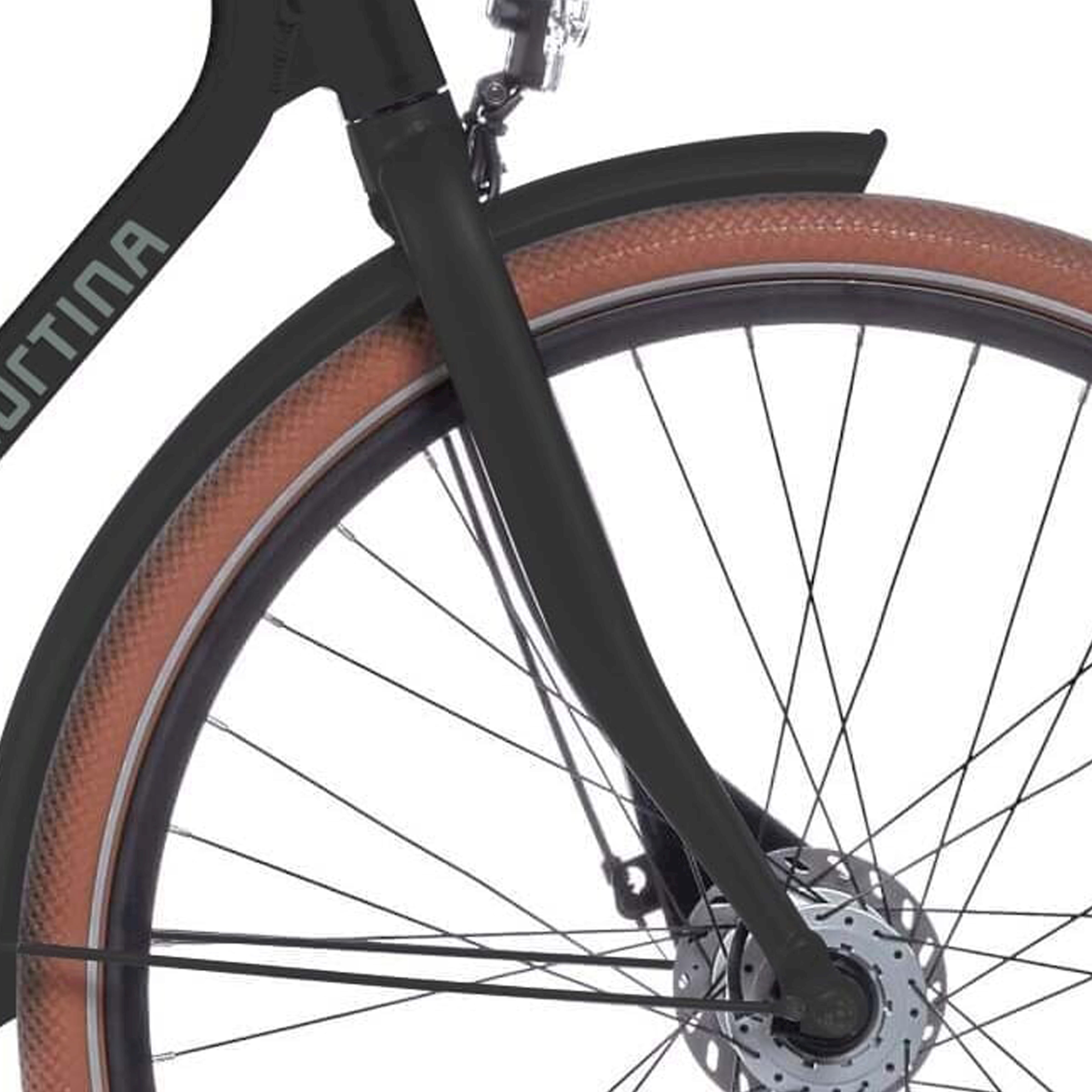 Cortina voorvork Foss Harrant zwart mat