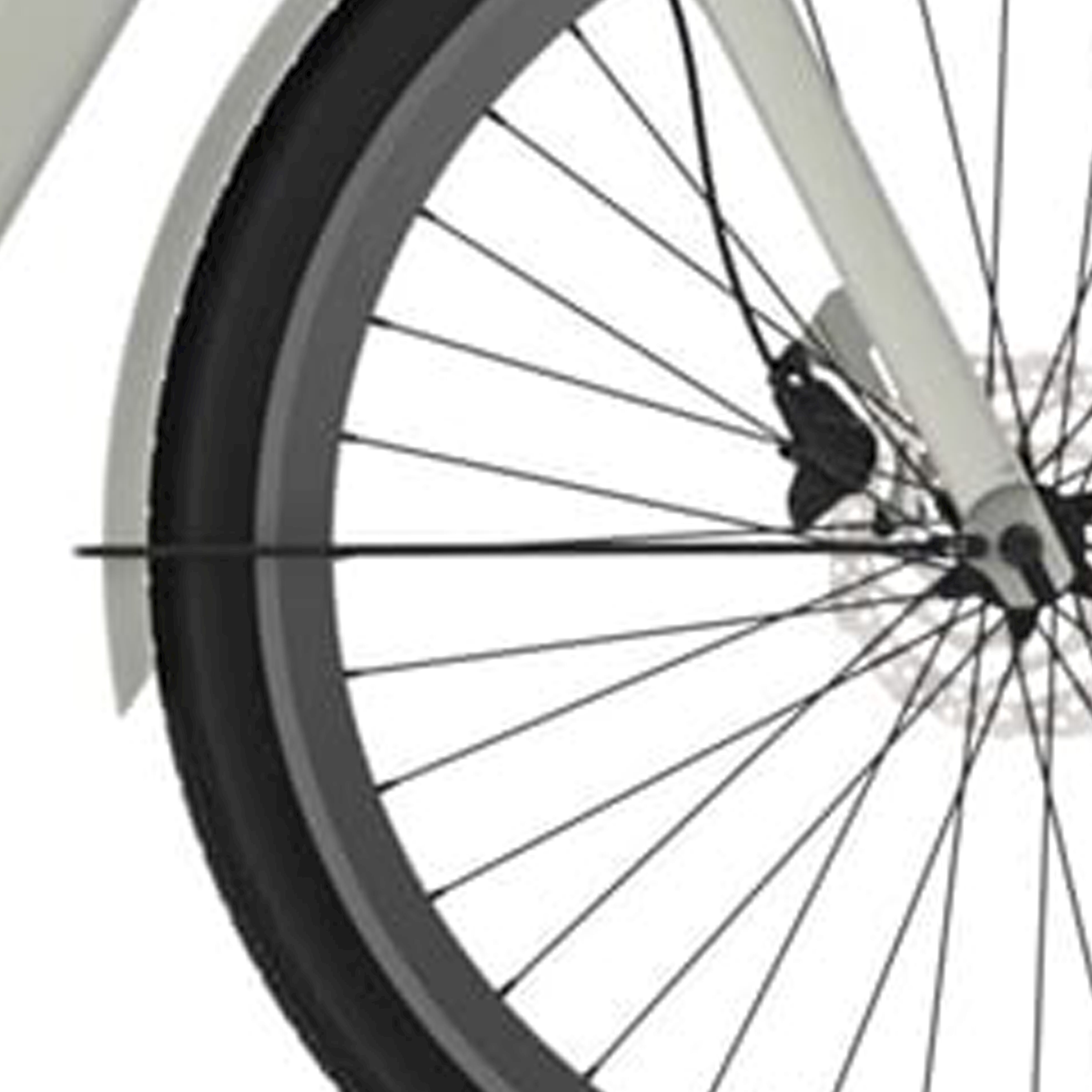 Cortina spatbordstang voor 28 e-nite metallic zilver mat