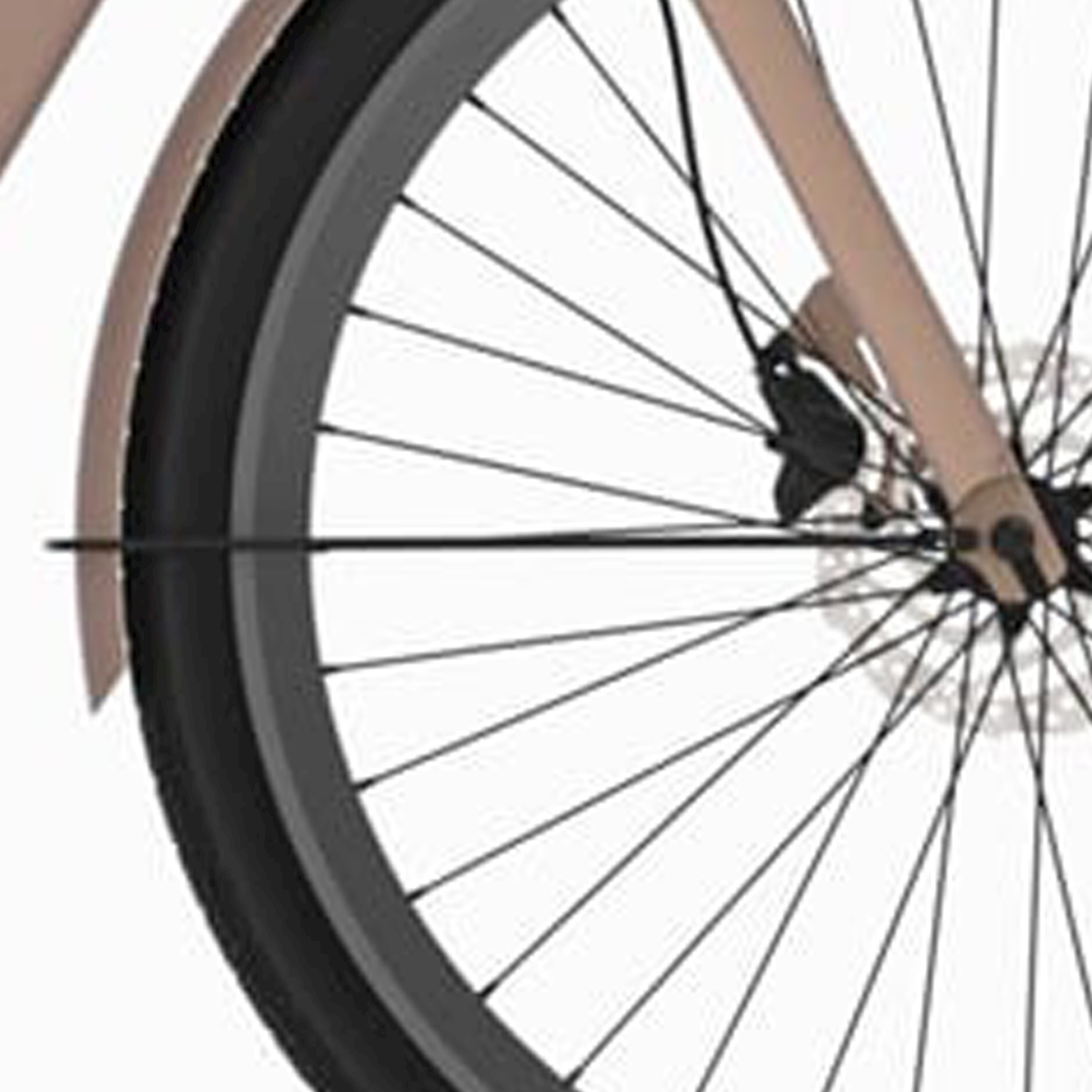 Cortina spatbordstang voor 28 e-nite roze champagne mat