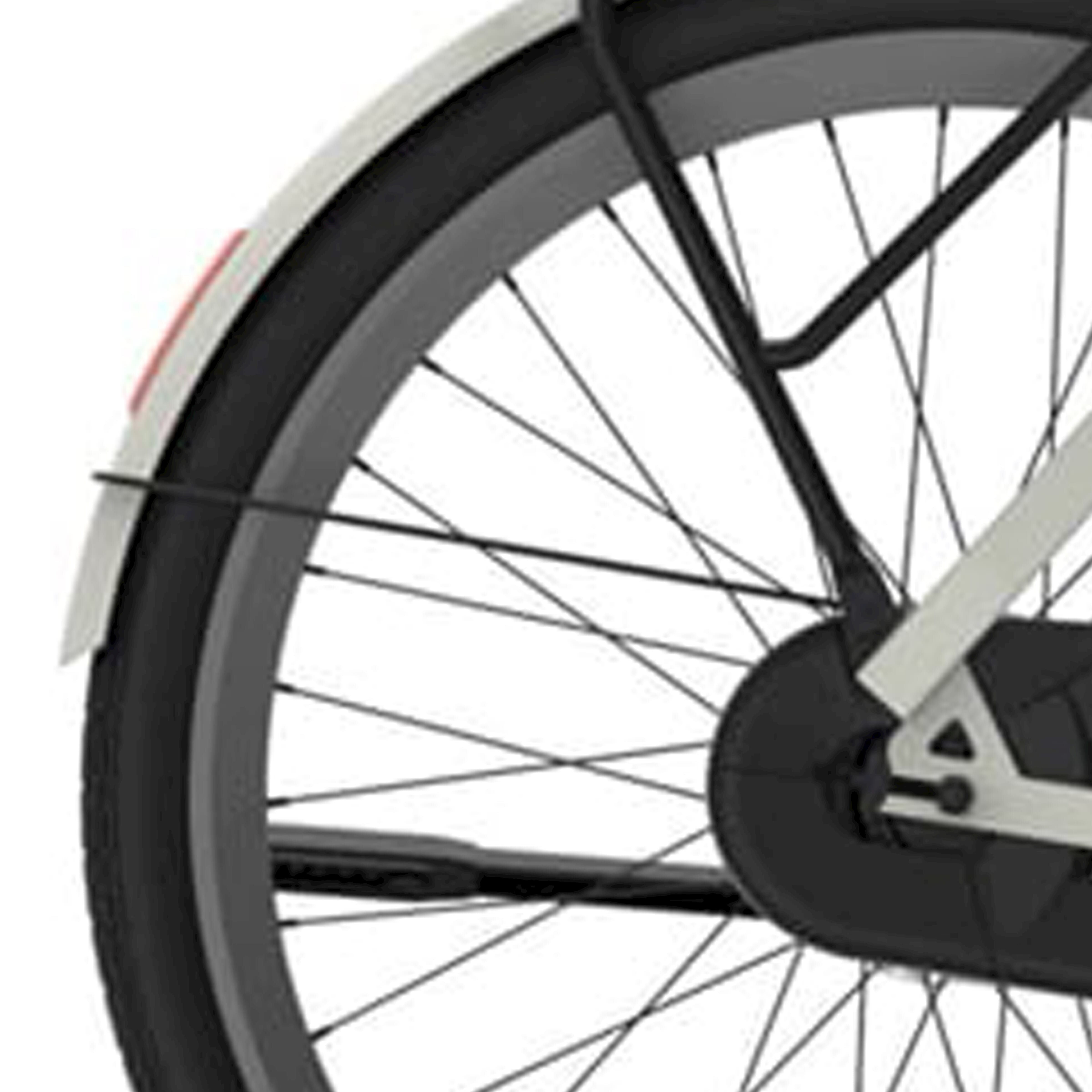 Cortina Spatbordstang achter 28 E-Nite metallic zilver mat