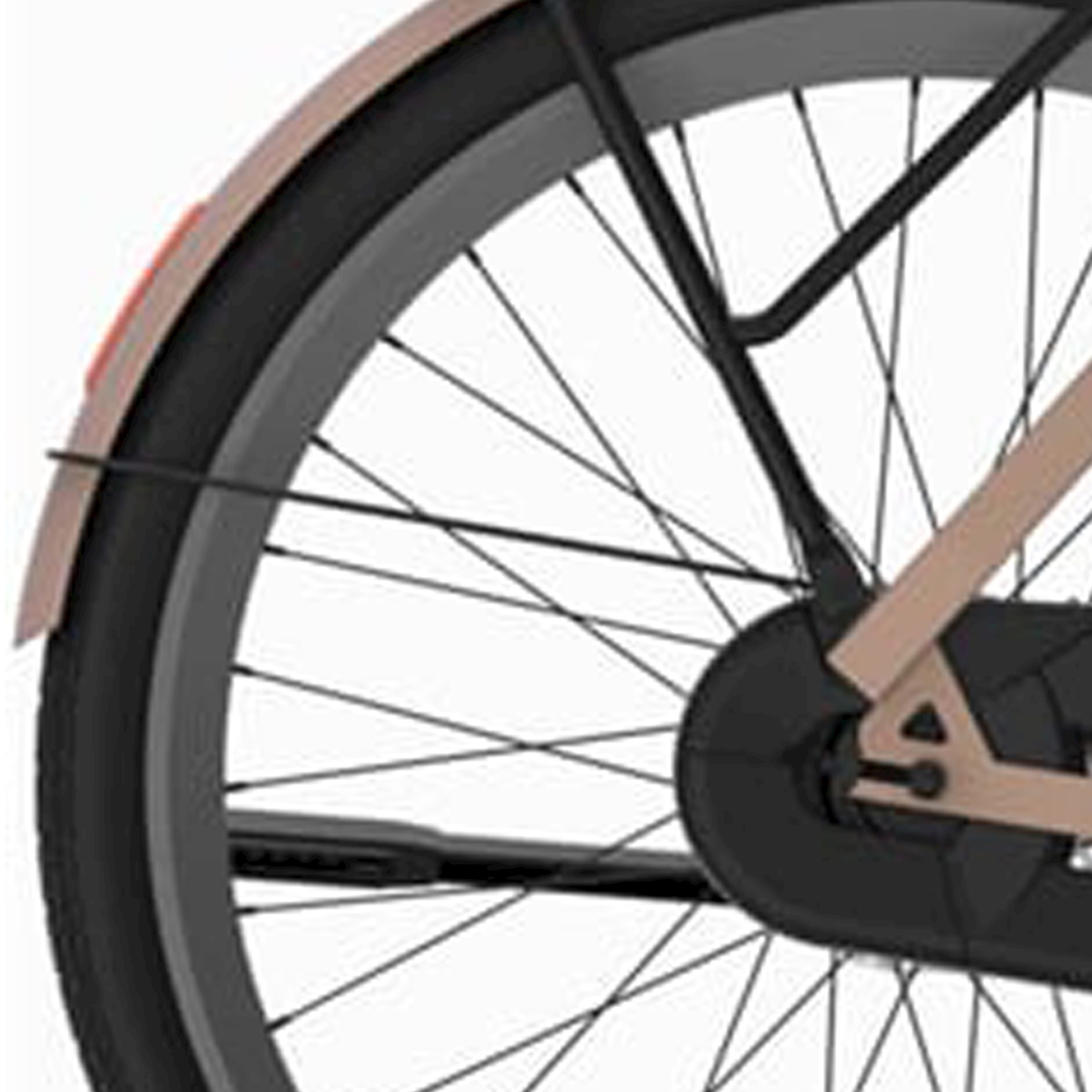 Cortina Spatbordstang achter 28 E-Nite roze champagne mat