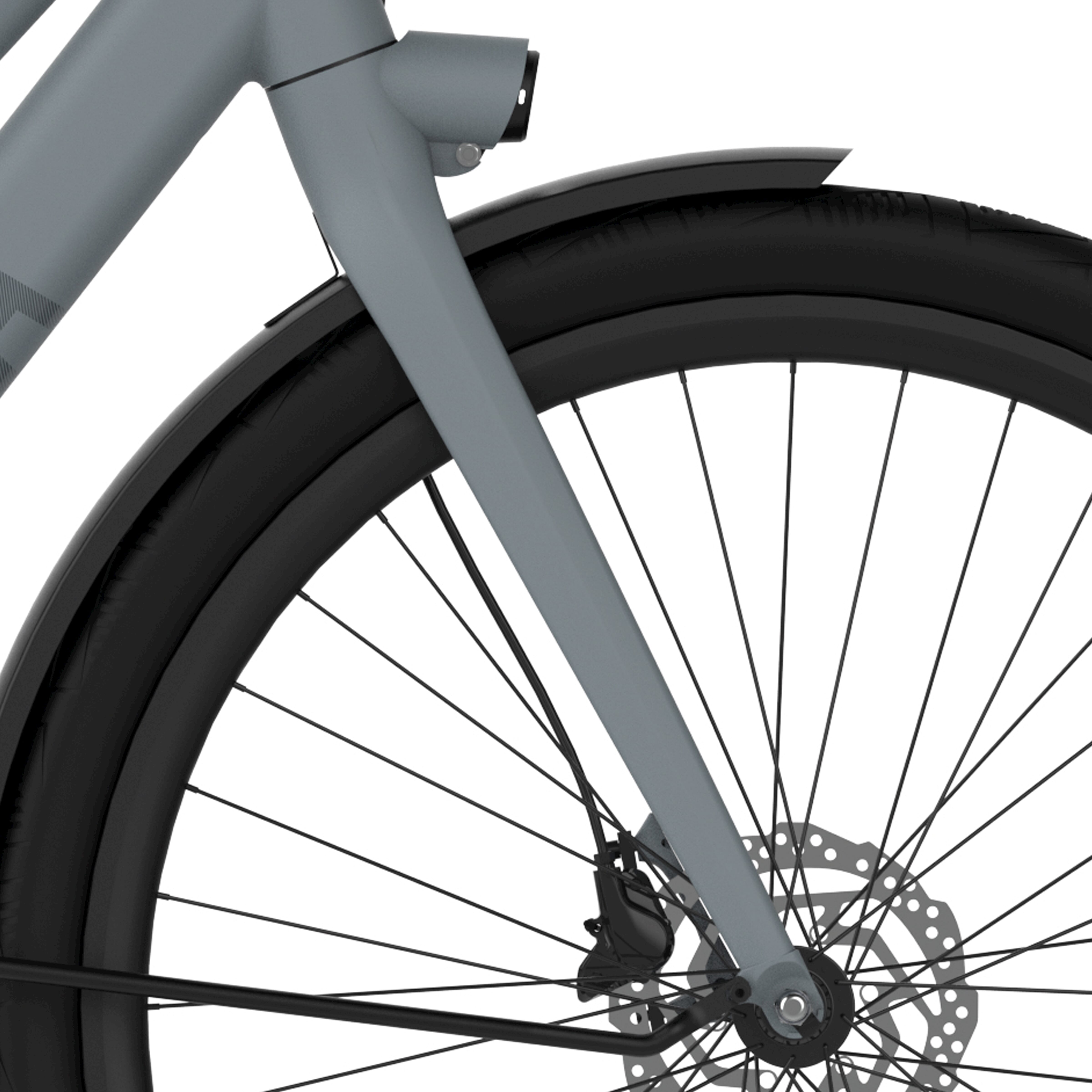 Cortina voorvork E-Lett eekhoorngrijs mat