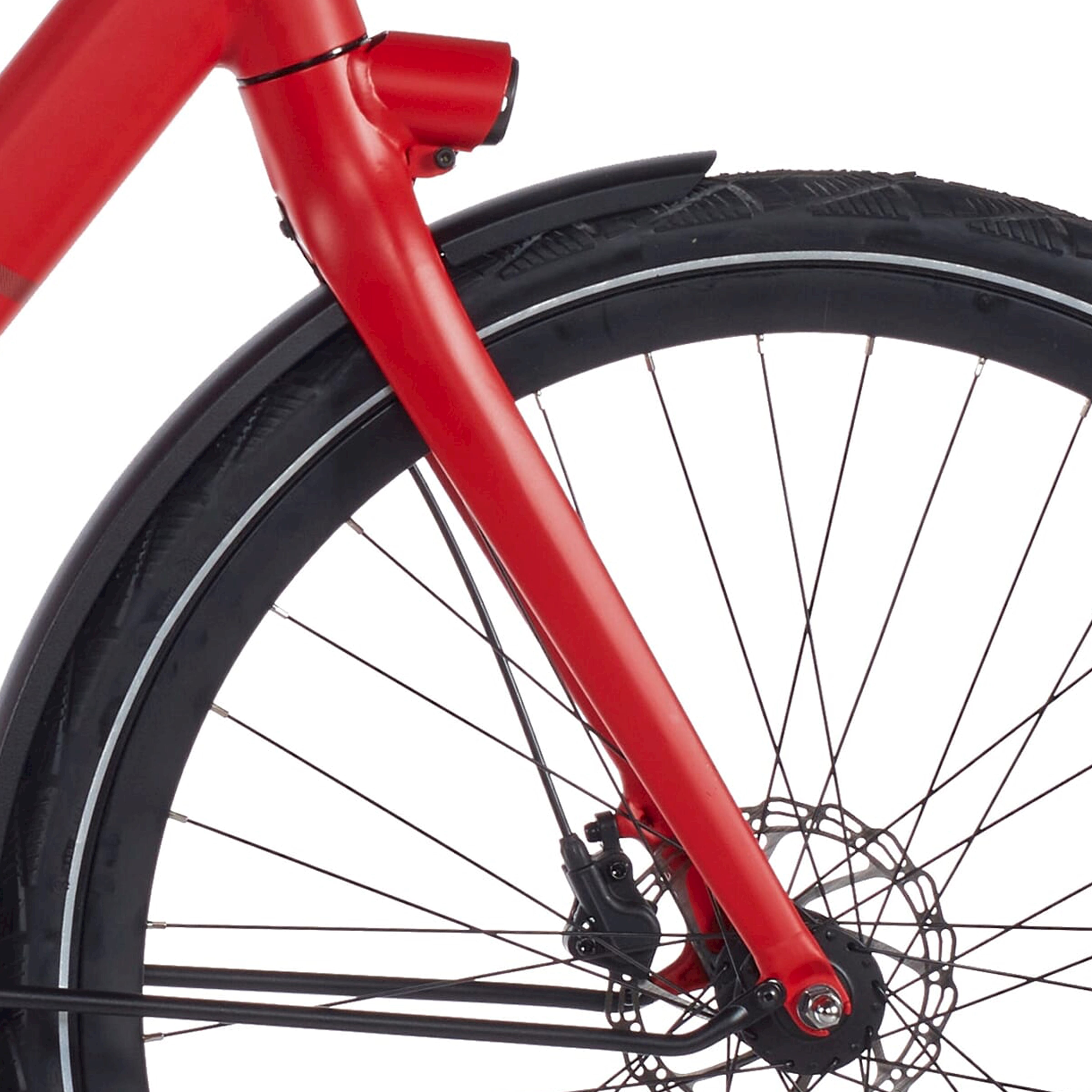 Cortina voorvork E-Lett verkeersrood mat