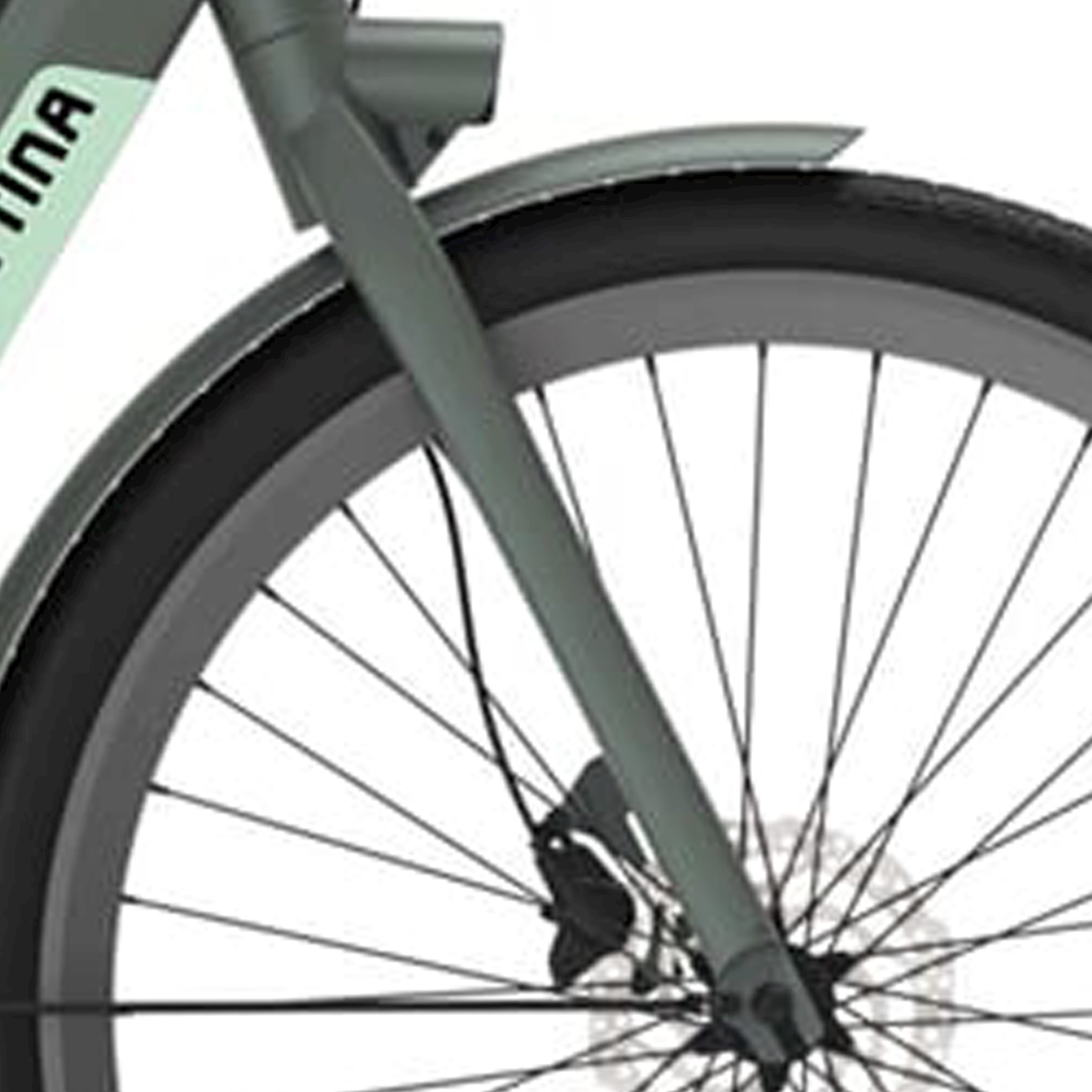 Cortina voorvork E-Nite titanisch groen mat