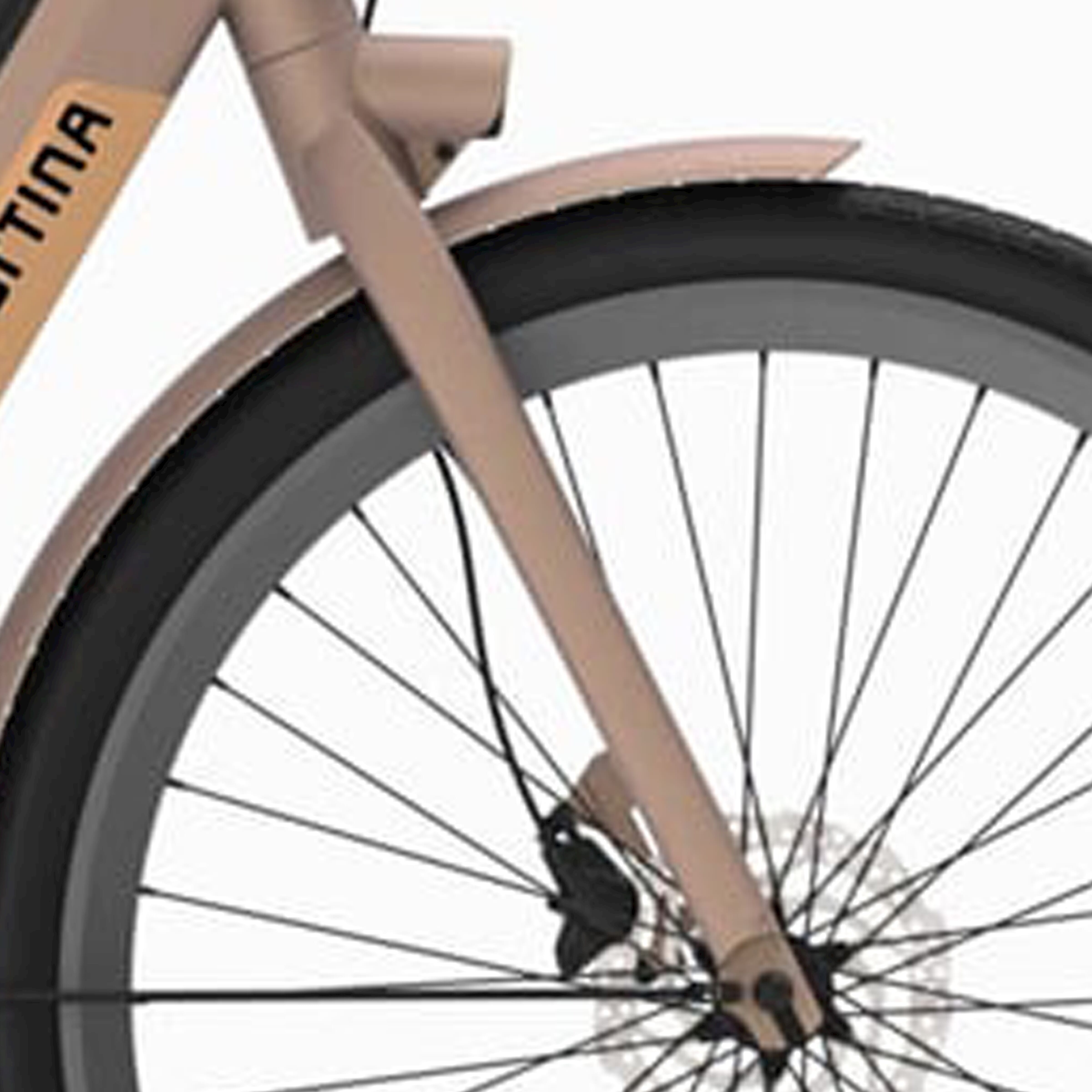 Cortina voorvork E-Nite roze champagne mat