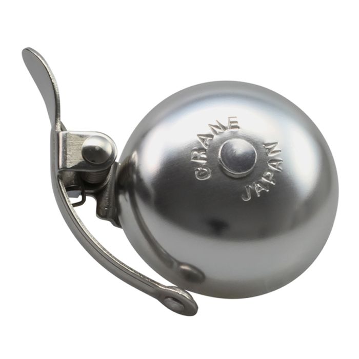 Crane mini suzu bell (die cast) - matte silver