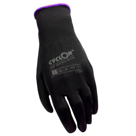 Cyclon montagehandschoenen m7 nylon pu zwart paars (20pr)