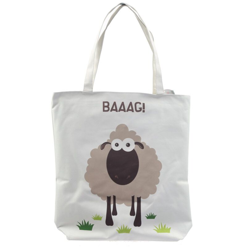 Hoppe schaap katoenen tas sr met rits