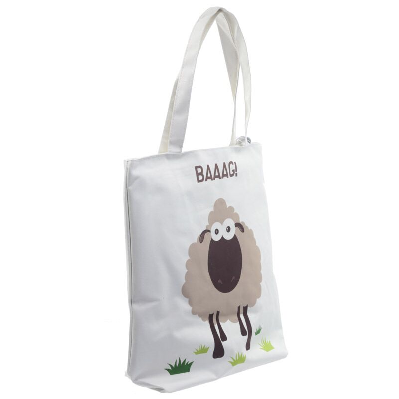 Hoppe schaap katoenen tas sr met rits