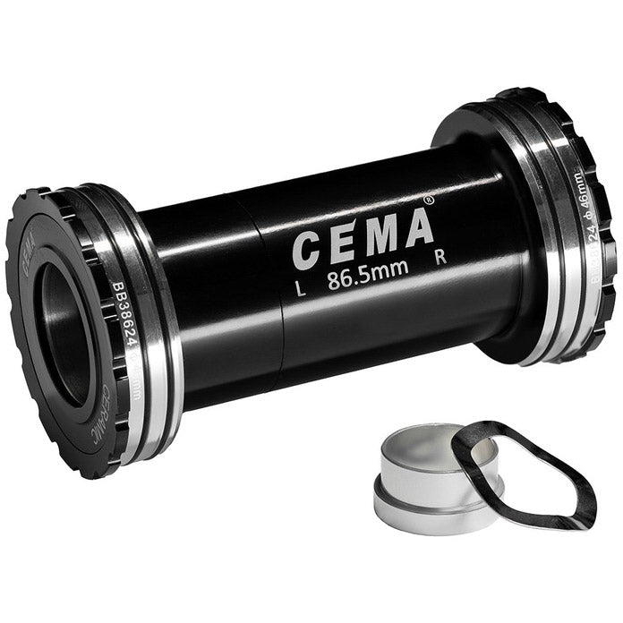 Cema beugelas bb386 sram gxp sg3 gecoat keramisch zwart