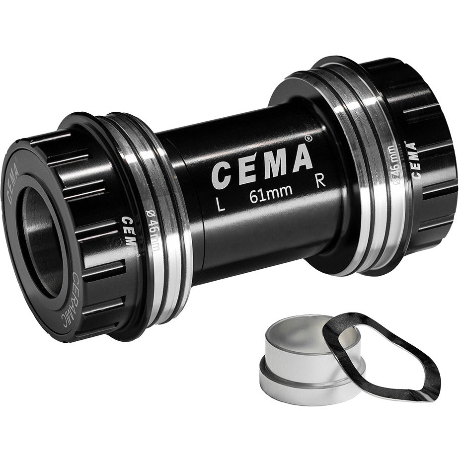 Cema beugelas osbb sram gxp sg3 gecoat keramisch zwart