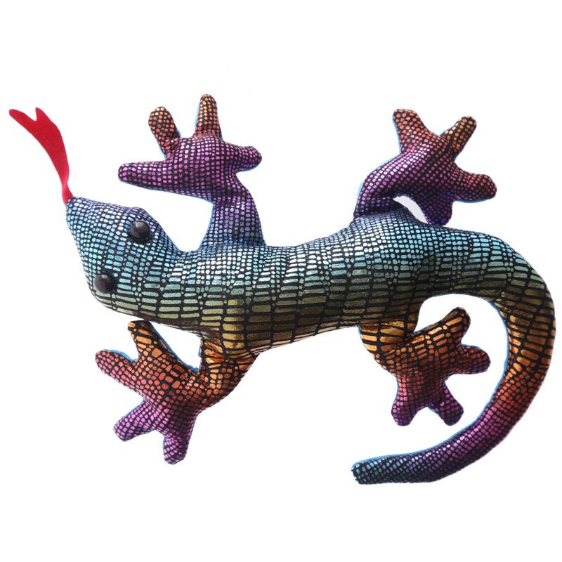 Gekko dierenknuffels zanddieren 15cm