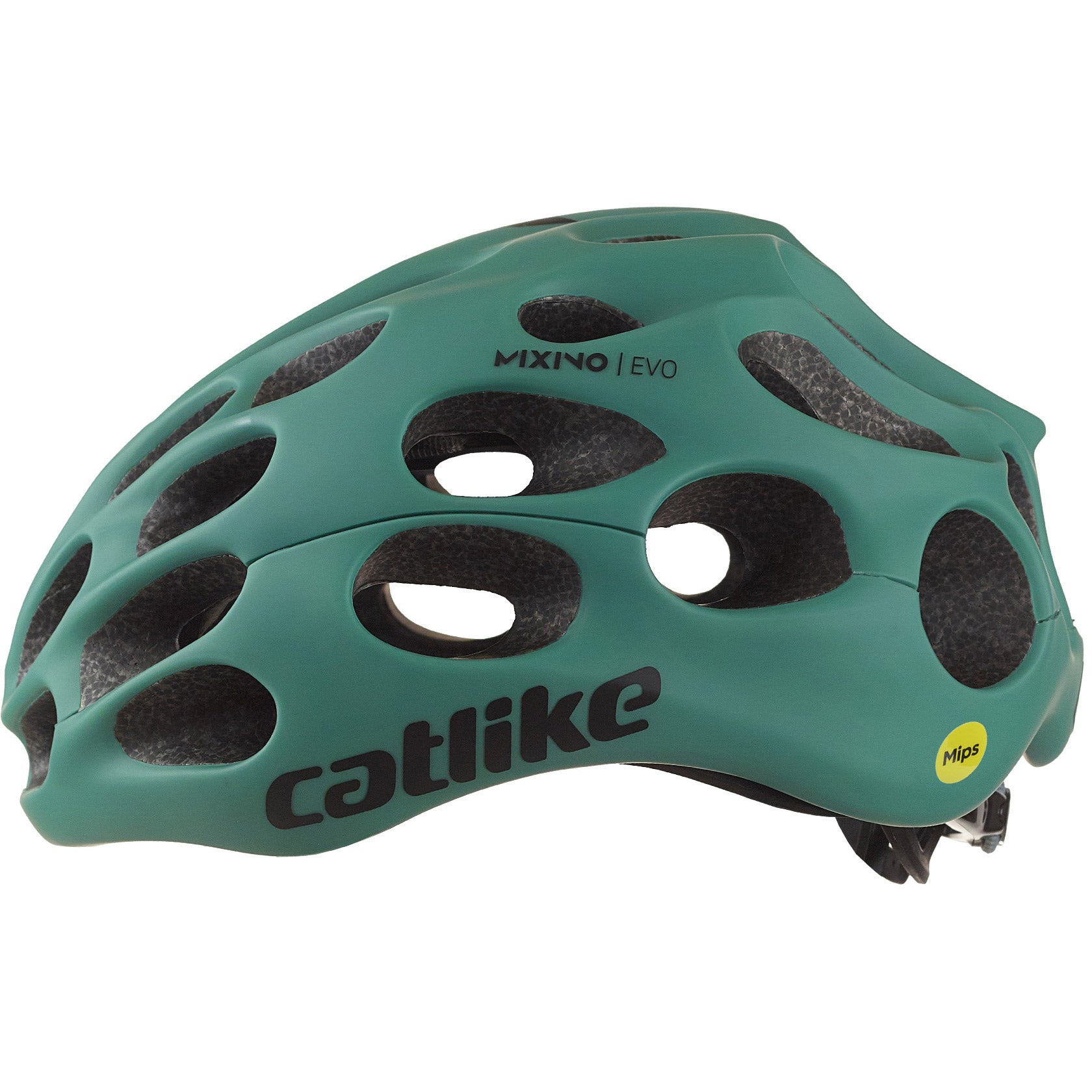Katachtige racehelm Mixino Evo Mips maat L 58-60cm groen