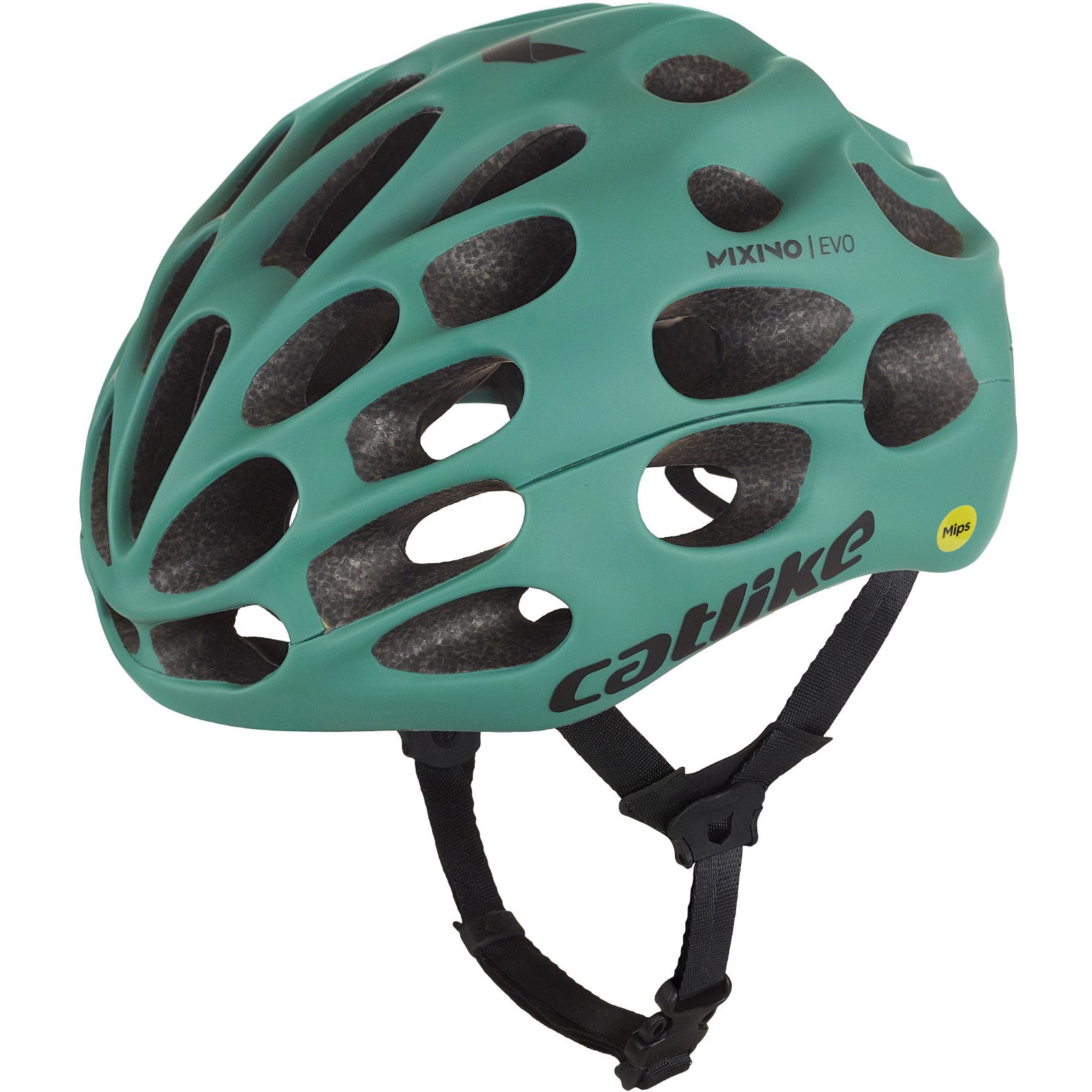 Katachtige racehelm Mixino Evo Mips maat L 58-60cm groen