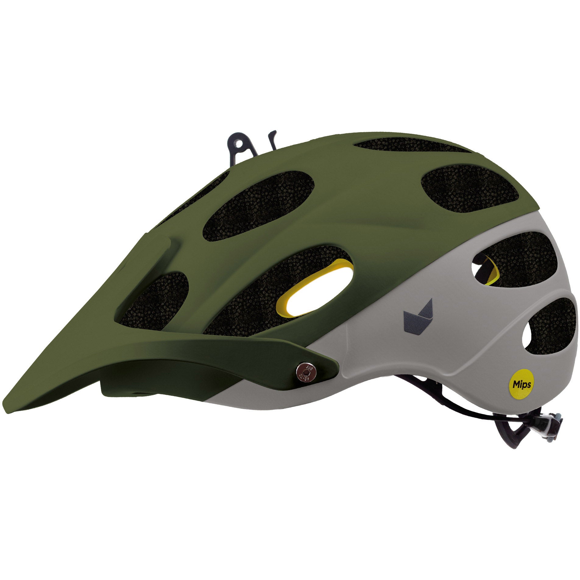 Buzaglo katachtige mtb-helm yelmo mips maat l 60-61cm pesto grijs
