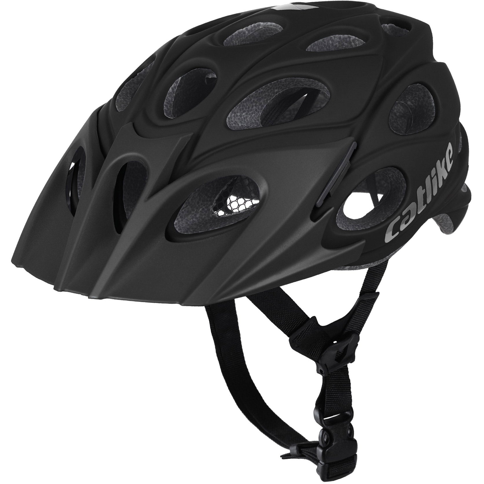 Buzaglo catlike mtb helm leaf maat l 58-60cm carbon black
