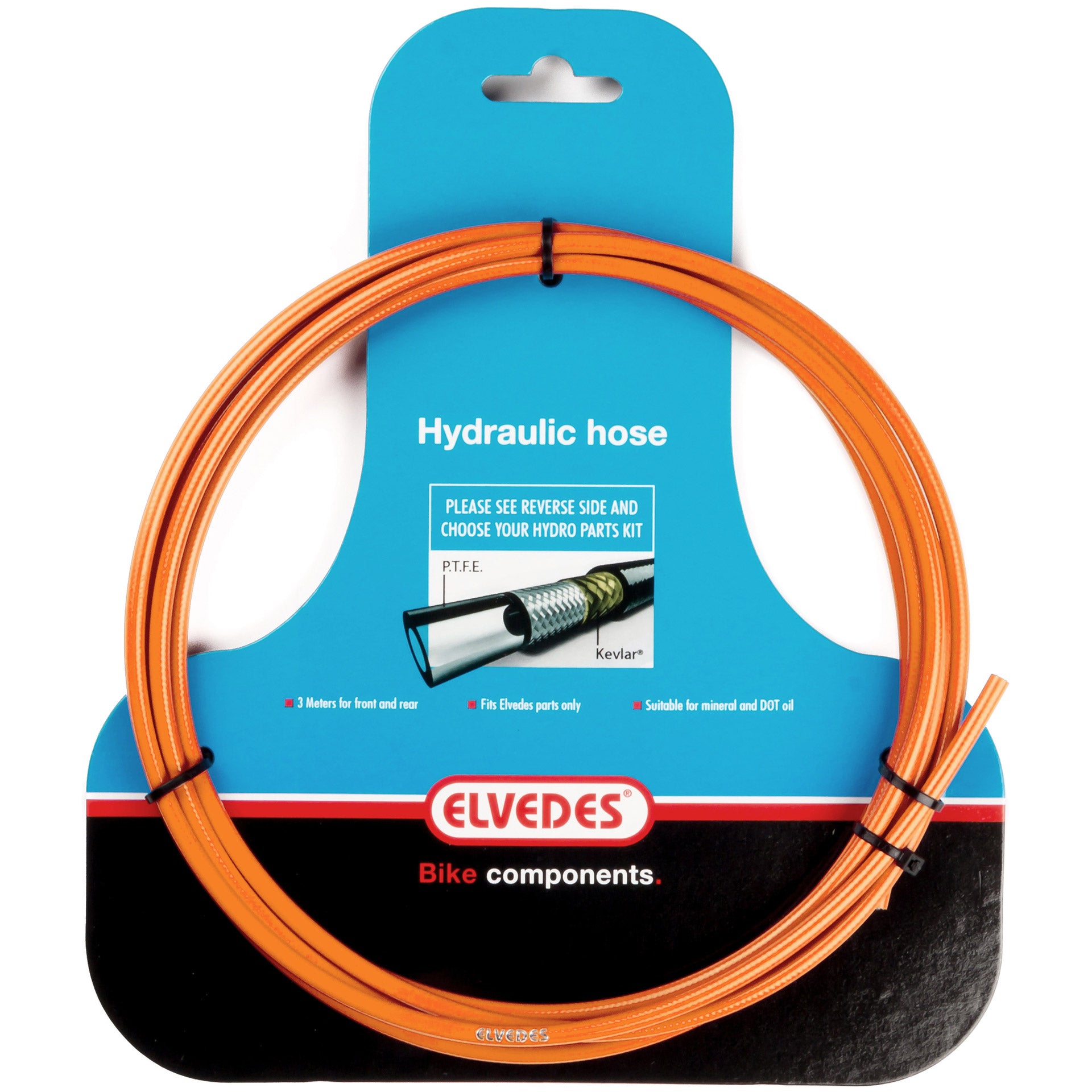 Elvedes Hydro slang 3 mtr PTFE oranje 2011009