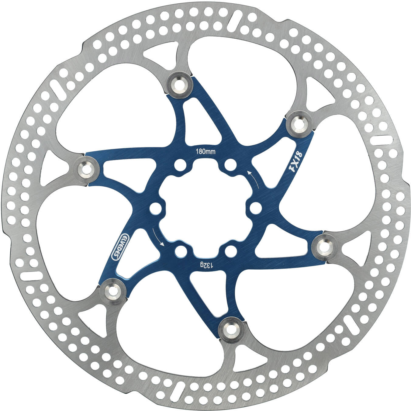 Elvedes zwevende rotor 180mm 132g 6 gaats+bout blw 2015150