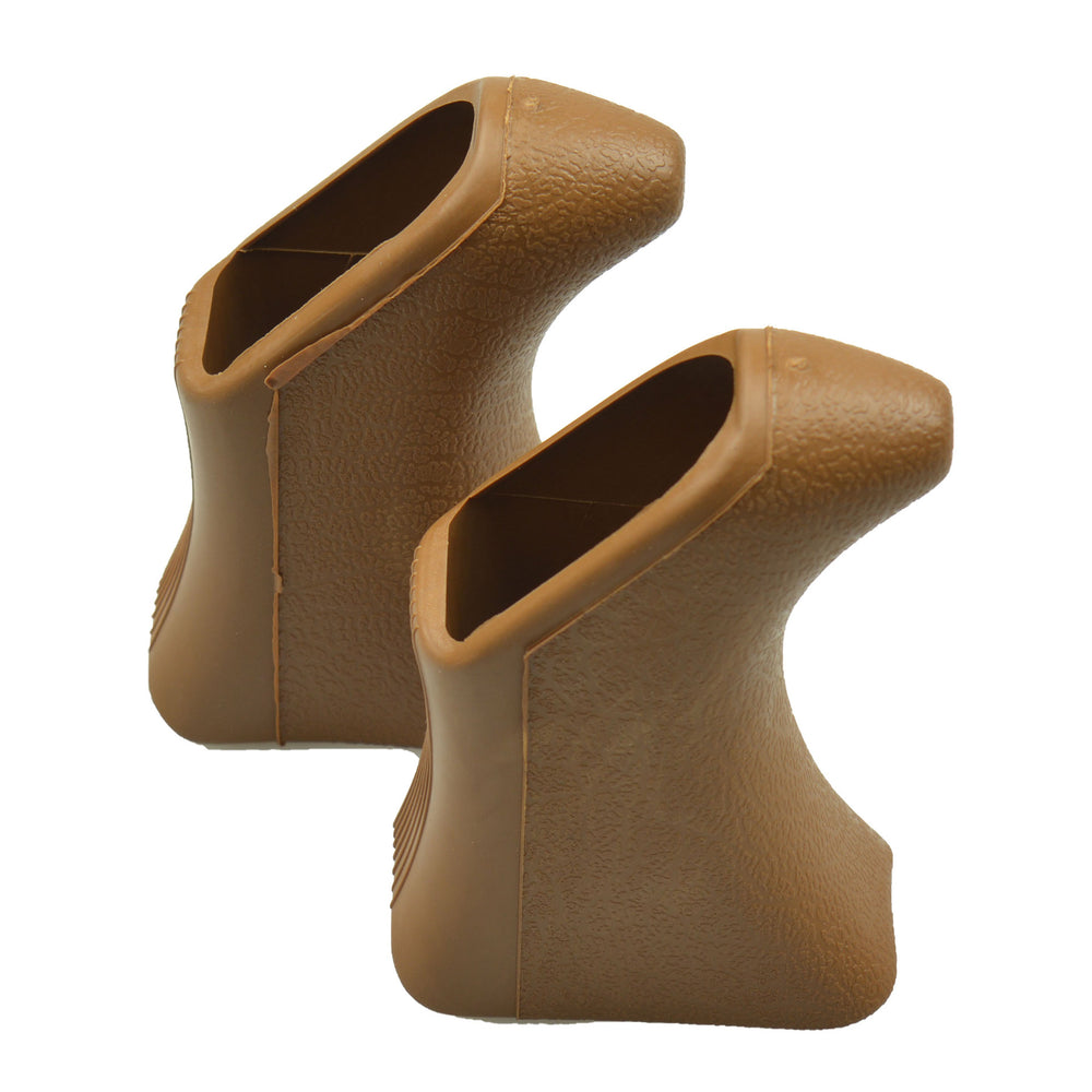 caoutchoucs de levier de frein Cldxs marron 7 cm 2 pcs