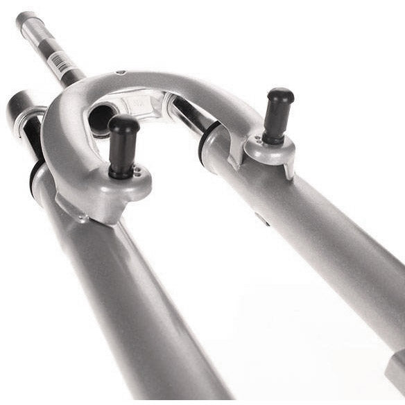 voorvork verend 28 inch hybride 1 inch zilver