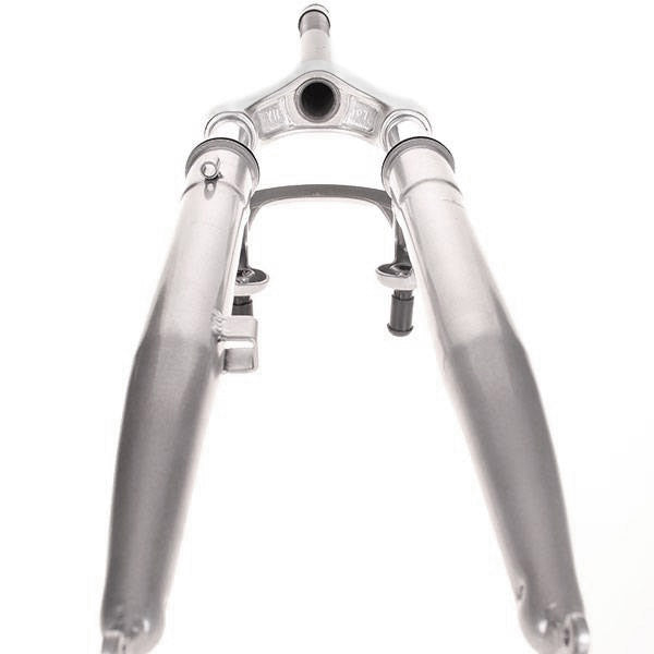 voorvork verend 28 inch hybride 1 inch zilver