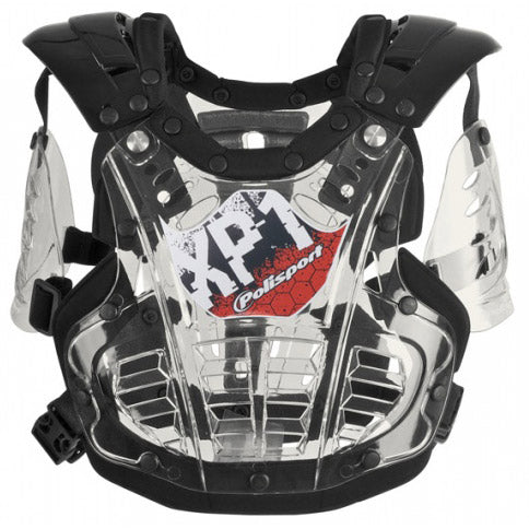 Polisport bodyprotector mini xp-1 transparant zwart