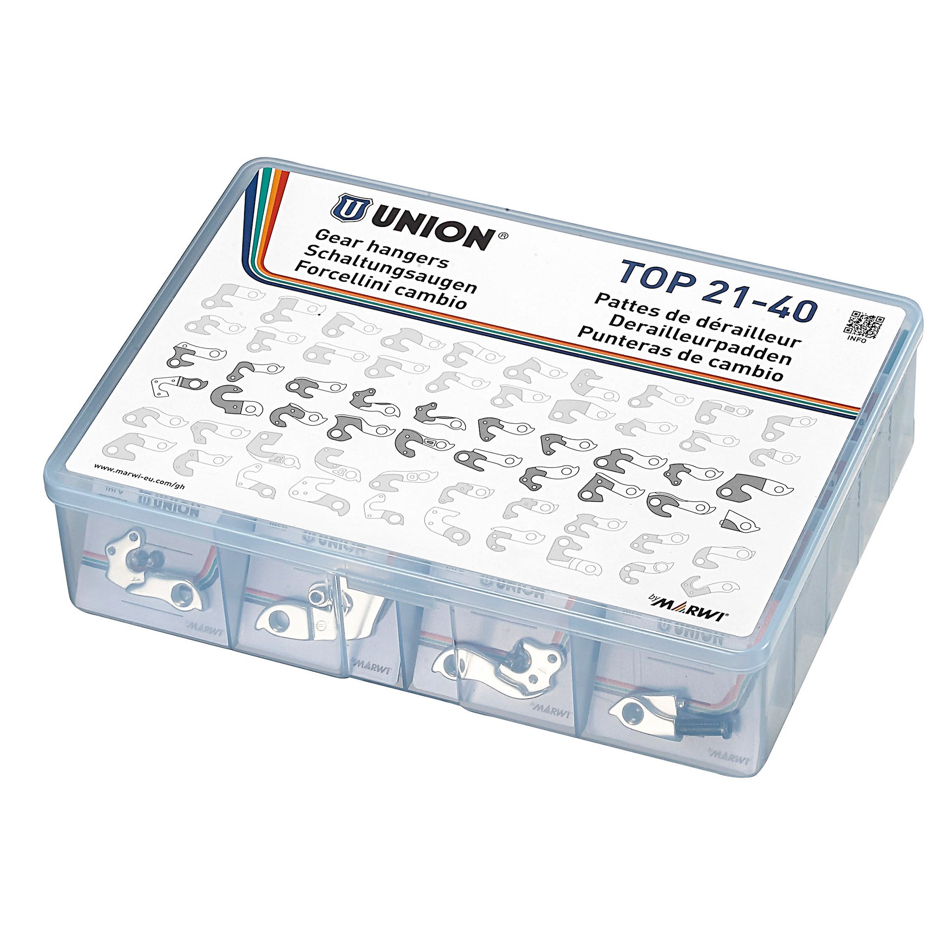 Union Assortimentsbox derailleurpadjes top 21-40