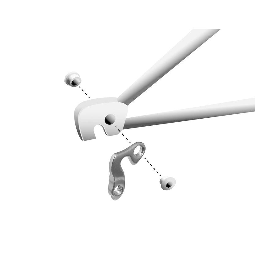 Union derailleurpad GH-081 met schroefset M8x0.75