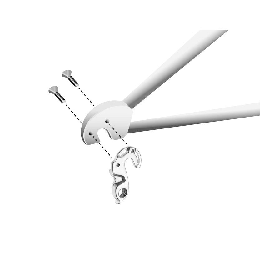 Patte de dérailleur Union GH-125 avec jeu de vis M3x0,5