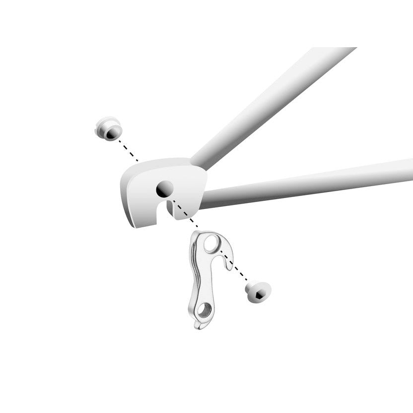 Union derailleurpad GH-130 met schroefset M8x0.75