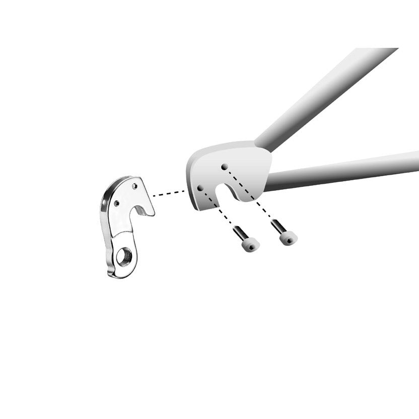 Union derailleurpad GH-151 met schroefset M3x1.0