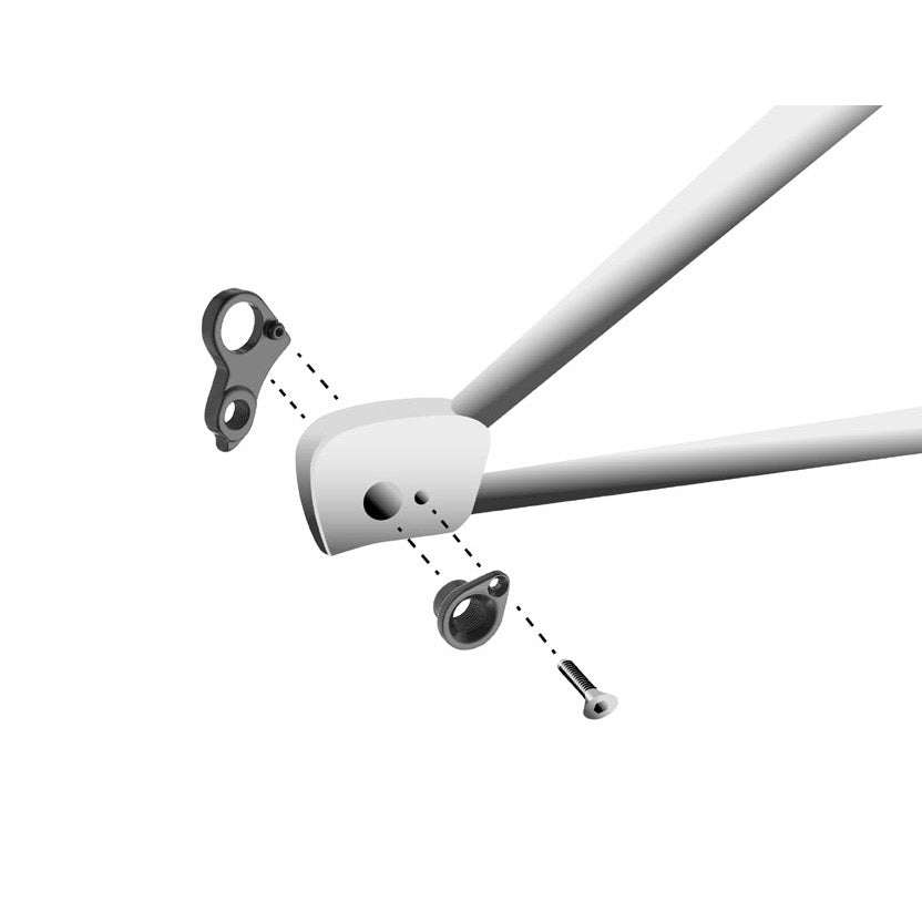 derailleurhanger GH-176 zwart