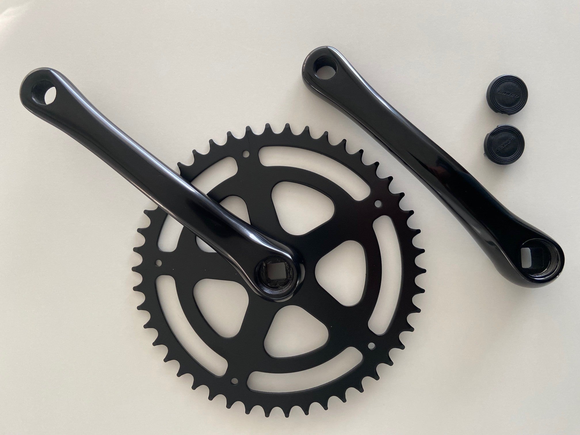 Hulzebos cycle parts b.v. white label crankstel 46t 170mm aluminium zwart