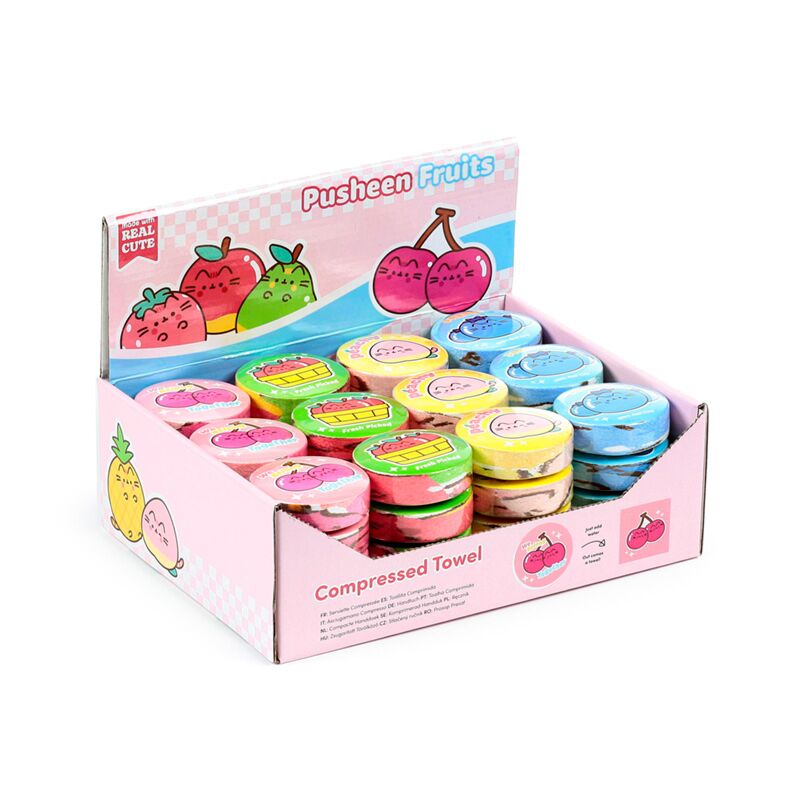 Union pusheende kat fruit compacte reishanddoek