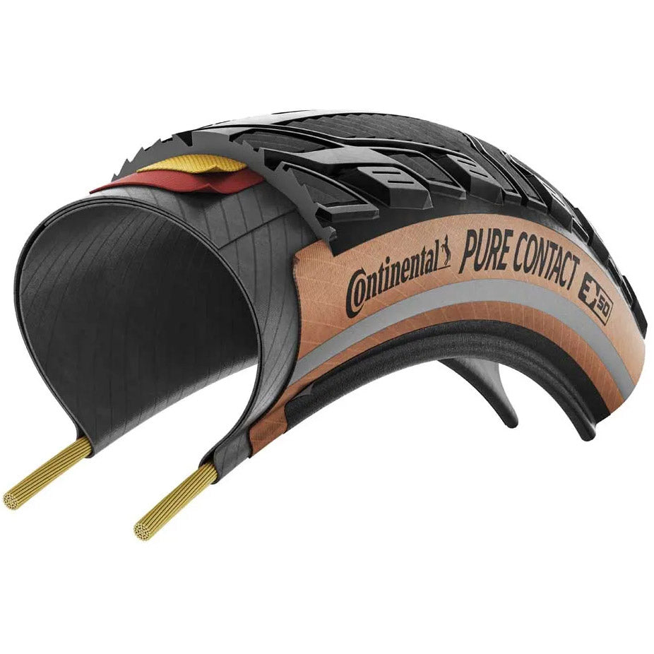 Continental vouwband pure contact 50-622 zwart bruin