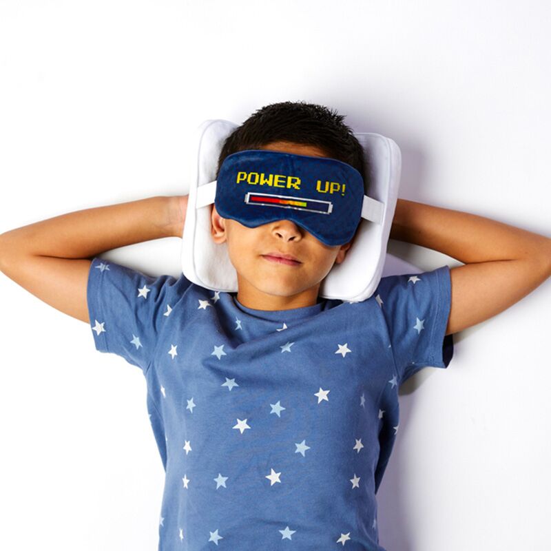 Ty relaxeazzz game over rond reiskussen slaapmasker