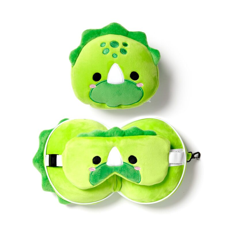Ty relaxeazzz dinosaurus rond reiskussen slaapmasker