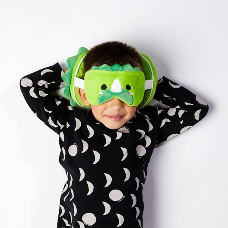 Ty relaxeazzz dinosaurus rond reiskussen slaapmasker
