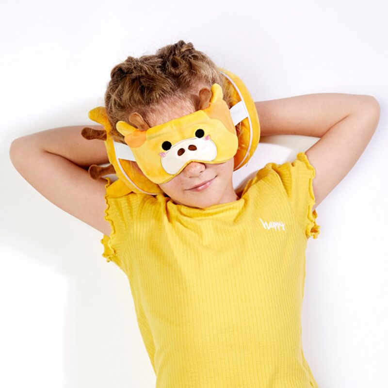 Ty relaxeazzz giraffe rond reiskussen slaapmasker