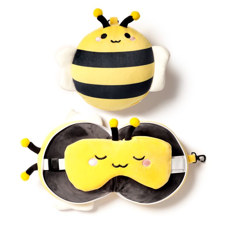 Ty relaxeazzz adorabugs bij rond reiskussen slaapmasker