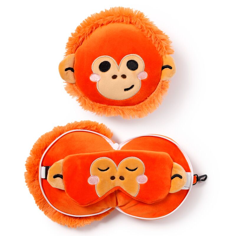 Ty relaxeazzz adoramals orangutang rond reiskussen slaapmasker