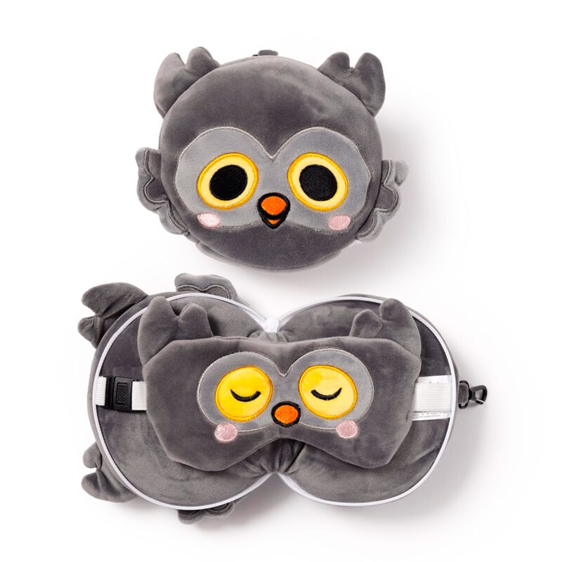 Ty relaxeazzz adoramals winston de uil rond reiskussen slaapmasker
