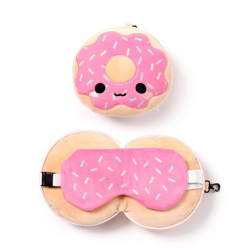 Ty relaxeazzz adorasnacks donut rond reiskussen slaapmasker