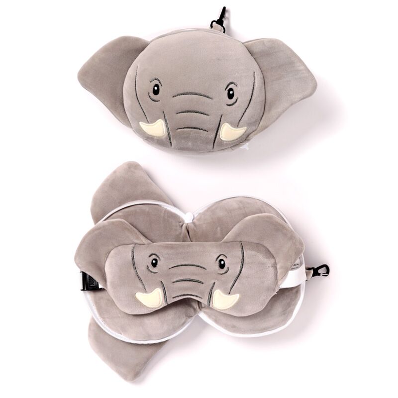 Ty relaxeazzz olifant rond reiskussen slaapmasker