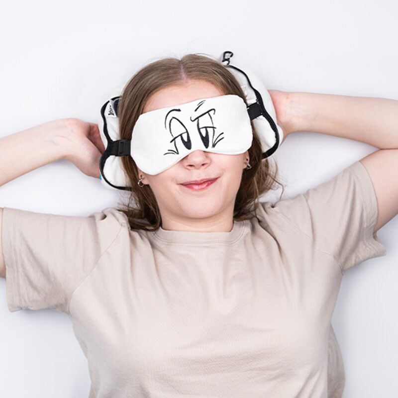 Ty relaxeazzz idefix (dogmatix) asterix rond reiskussen slaapmasker