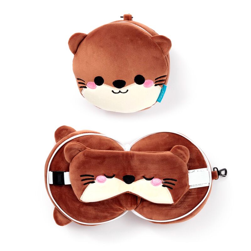Ty relaxeazzz adoramals henry de otter rond reiskussen slaapmasker
