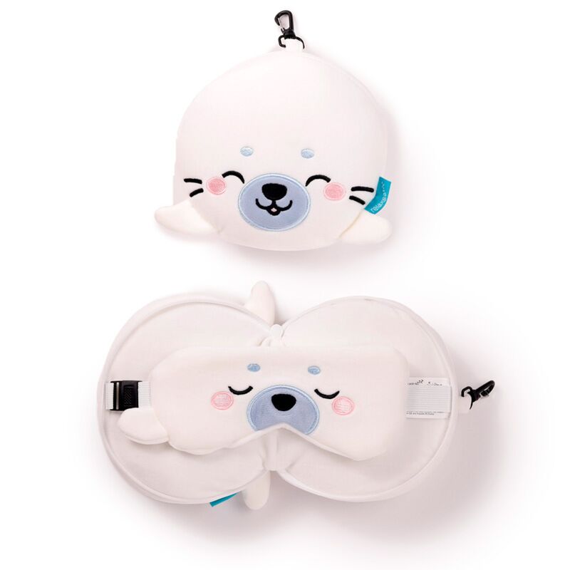 Ty relaxeazzz adoramals kai de zeehond rond reiskussen slaapmasker